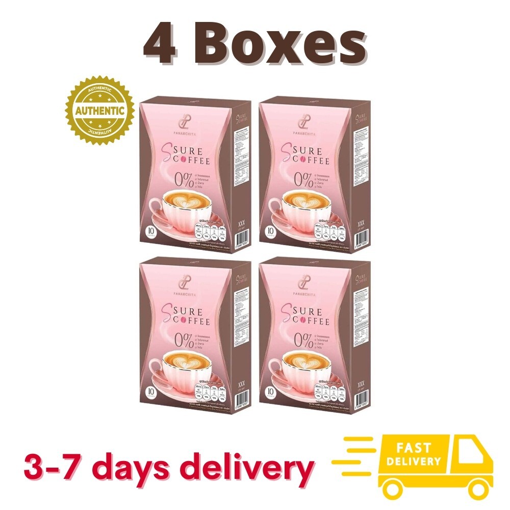 4x S Sure Coffee Weight Management No Sugar LowCal Detox Diet No Transfat Burn