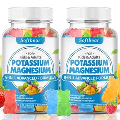 softbear Sugar Free Potassium Magnesium Gummies for Adults Kids, High Absorpt…