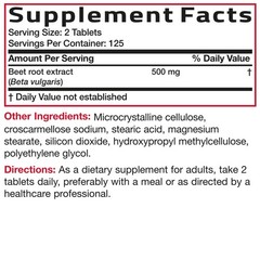 Bronson Beet Root 2000mg Extra Strength 250 Tablets