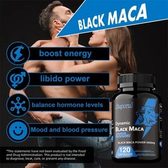 Black Maca 120pcs – Balance Hormones, Reduce Fatigue, Increase Muscle Mass