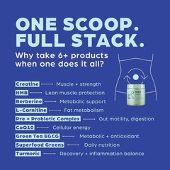 Flip My Life FLIP 6 Gut Health Powder Lemon Berry Complete Gut Support 30 Srv