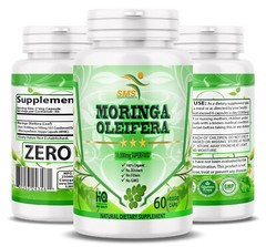 Moringa Oleifera Organic, Natural, 100% Pure Pills – 60 Capsule MORINGA 10,000mg
