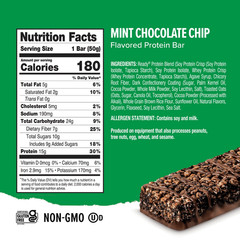 Ready® Protein Bar, Mint Chocolate Chip 5 Count Bars