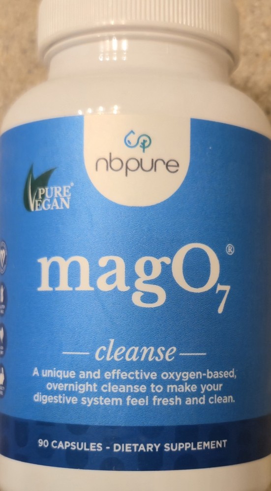 NbPure MAG O7 CLEANSE 90 Capsules ( 30 Servings ) Works Over Night For Bloating