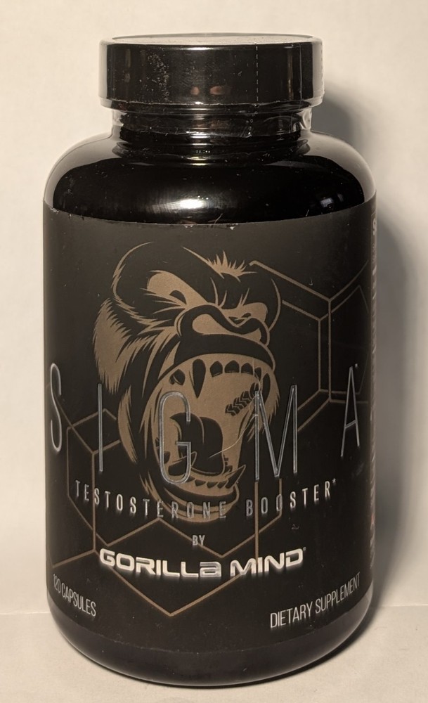 Gorilla Mind SIGMA Testosterone Booster 120 Caps Men’s Supplement 05/27 NEW