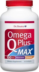 Dr. Sinatra Omega Q Plus MAX – Omega 3 (DHA/EPA), CoQ10, Resveratrol, Turmeric