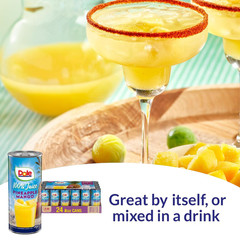 Dole 100% Pineapple Mango Juice, No Added Sugar, 8.0 Oz Pack of 24