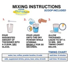 Clear Liquid Thickener Powder – Instant 4.4 oz Thickener for Dysphagia Needs