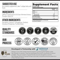 Saw Palmetto Extract 10X Potency + Pumpkin Seed Oil – Prostate Health, Hair Grow