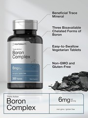 Triple Boron Complex 6 Mg Citrate Glycinate Asparate Immune Support, 300 Tablets
