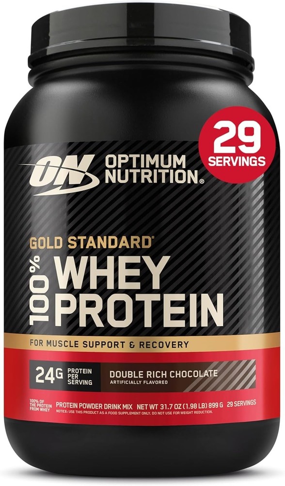 Optimum Nutrition Gold Standard 100% Whey Protein Powder, Double Rich Chocolate