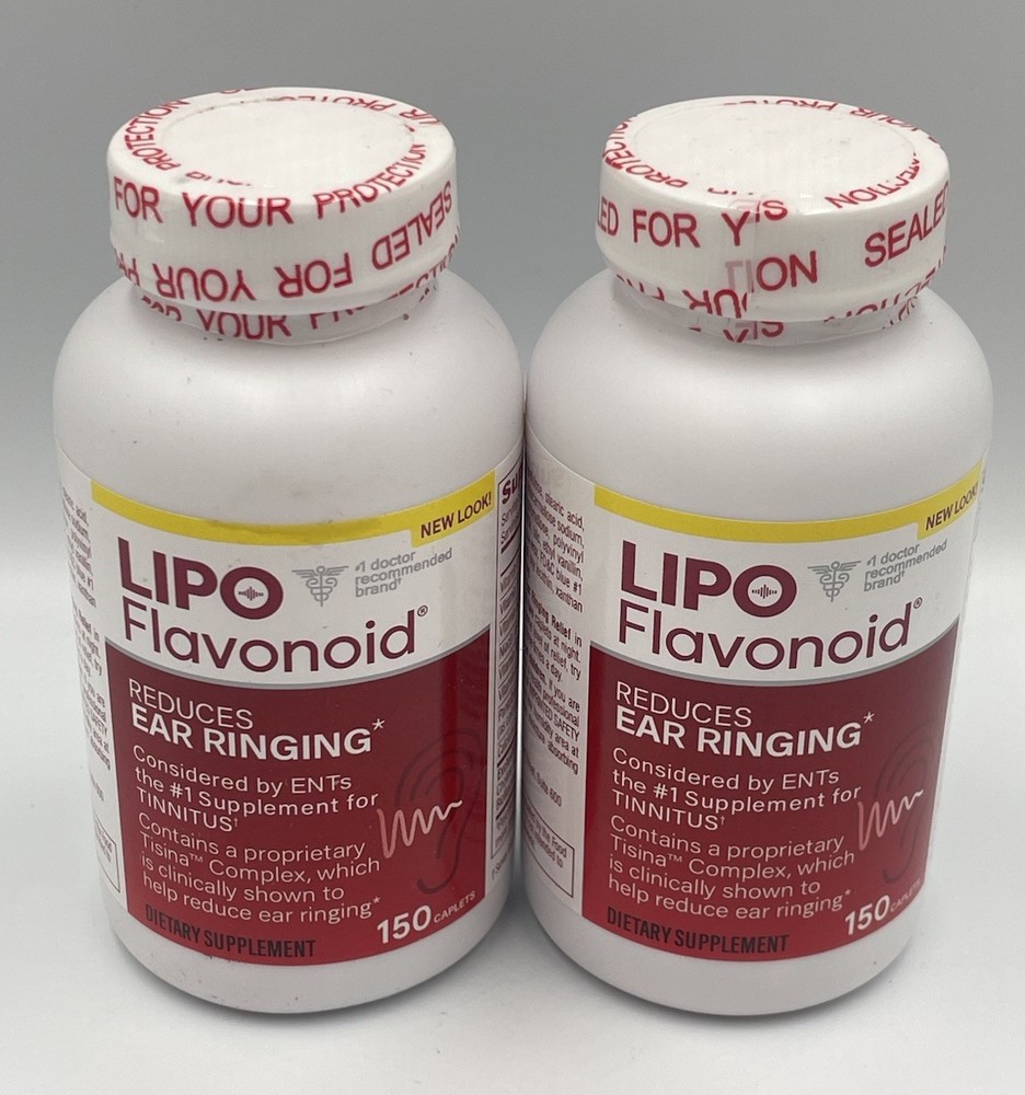 2 pack Lipo Flavonoid Ear Ringing Tinnitus 150 caps/ea x2 **SEALED** Exp 3/2027