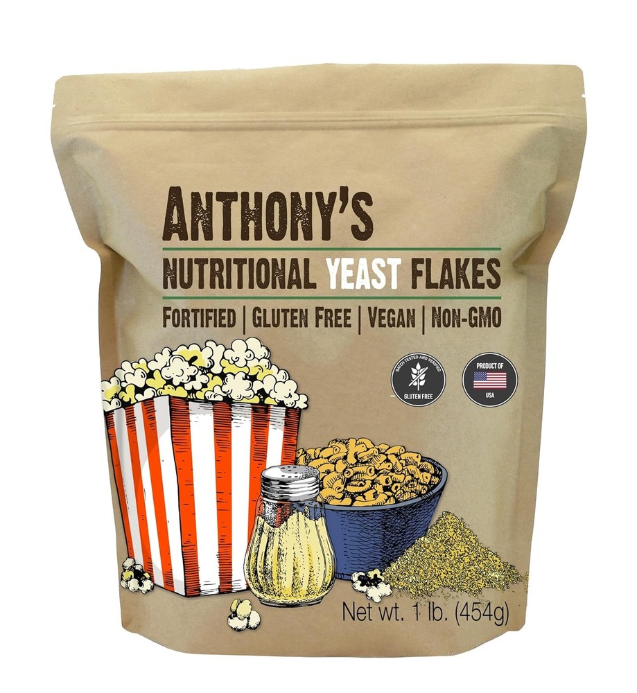 Anthony’s Premium Nutritional Yeast Flakes, 1 lb, 16 Ounce (Pack of 1)