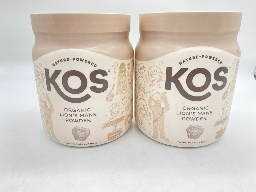 KOS Organic Lion’s Mane Powder 2 Pack – 12.84 oz Each