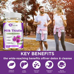 Liver Cleanse & Detox Support Supplement 1150mg Milk Thistle Extract