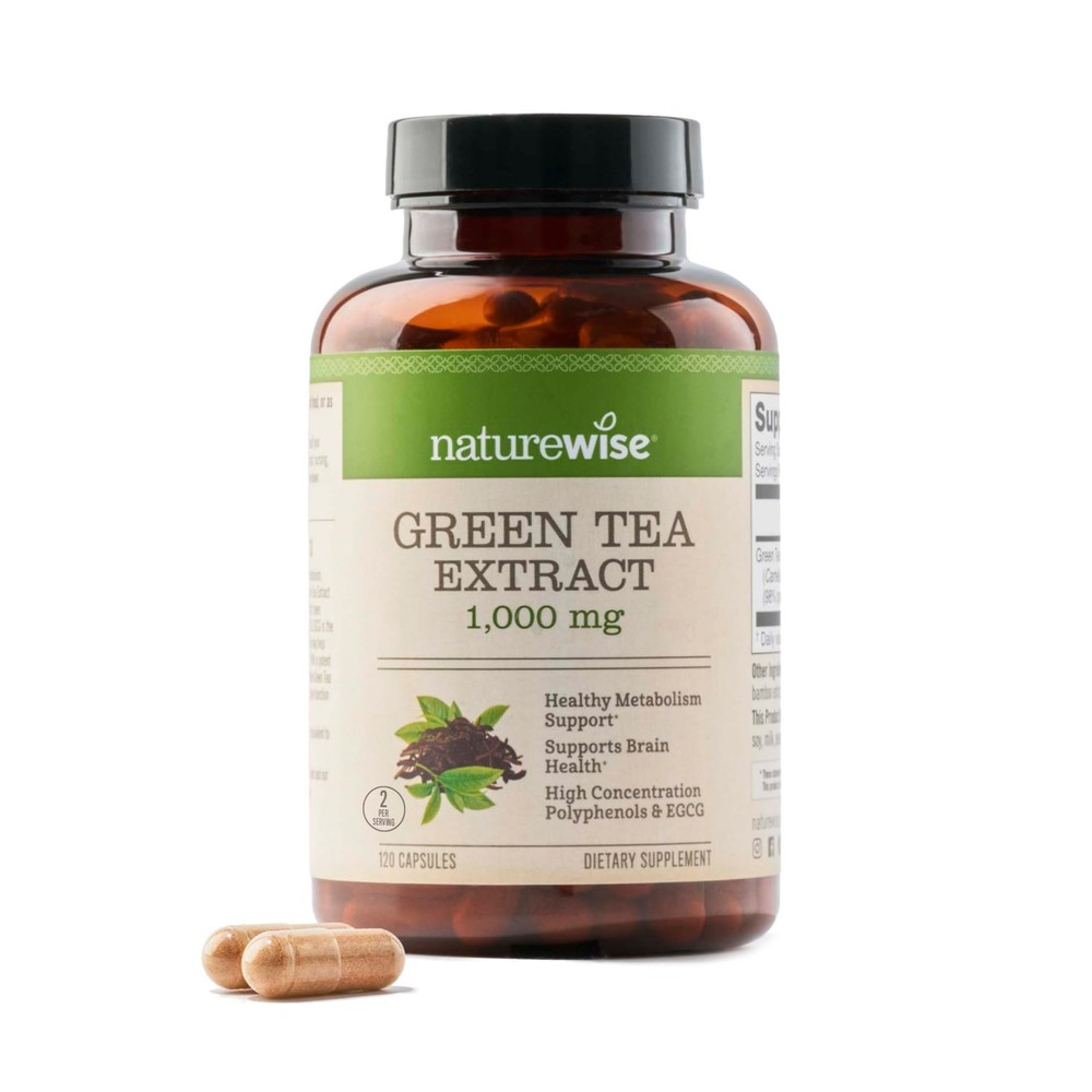 Green Tea Extract Capsules 1000 mg – 50% EGCG & 98% Polyphenols – Extra Stren…