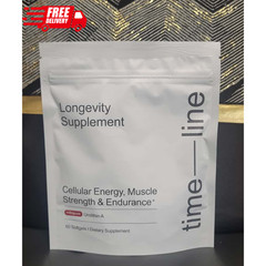 Time-Line Longevity Supplement Mitopure Urolithin A 60 Softgels 07/27
