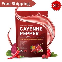 Softgels Cayenne Pepper Supports Leg Vein, 240 Softge /1 Bag Supplement USA