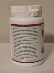 YOBECON Beet Root 13000mg 10:1 Extract + Black Pepper, 90 Capsules BEST BY 09/28