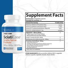 SciatiEase Labs Sciati Ease Sciatic Nerve Formula 120 Cap latest ! Exp 12-2026