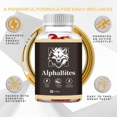 NEW Alpha Bites Gummies AlphaBites Max Performance Gummy (1 Month Supply) 1-3PCS
