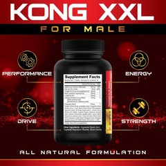 Male Performance and Enlargement Pills XXL Add 3-6” in 60 Days 60 Tablets