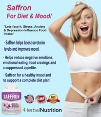 Three Pack Best Saffron Extract for Weight Loss, Eye Health Supplement 88.5mg!