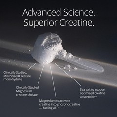 Qualia Creatine | Advanced Complex | 2 Sources 1 Month Supply, White