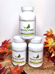 3 Pack BiOptimizers MassZymes 4.0 Digestive Enzymes (250 Veg Caps X3) Exp 2028