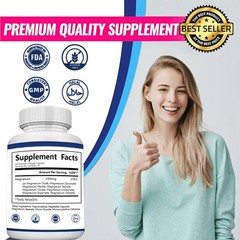 1-3X Magnesium complex supplement: 1000mg of 8-element magnesium, 90 capsules