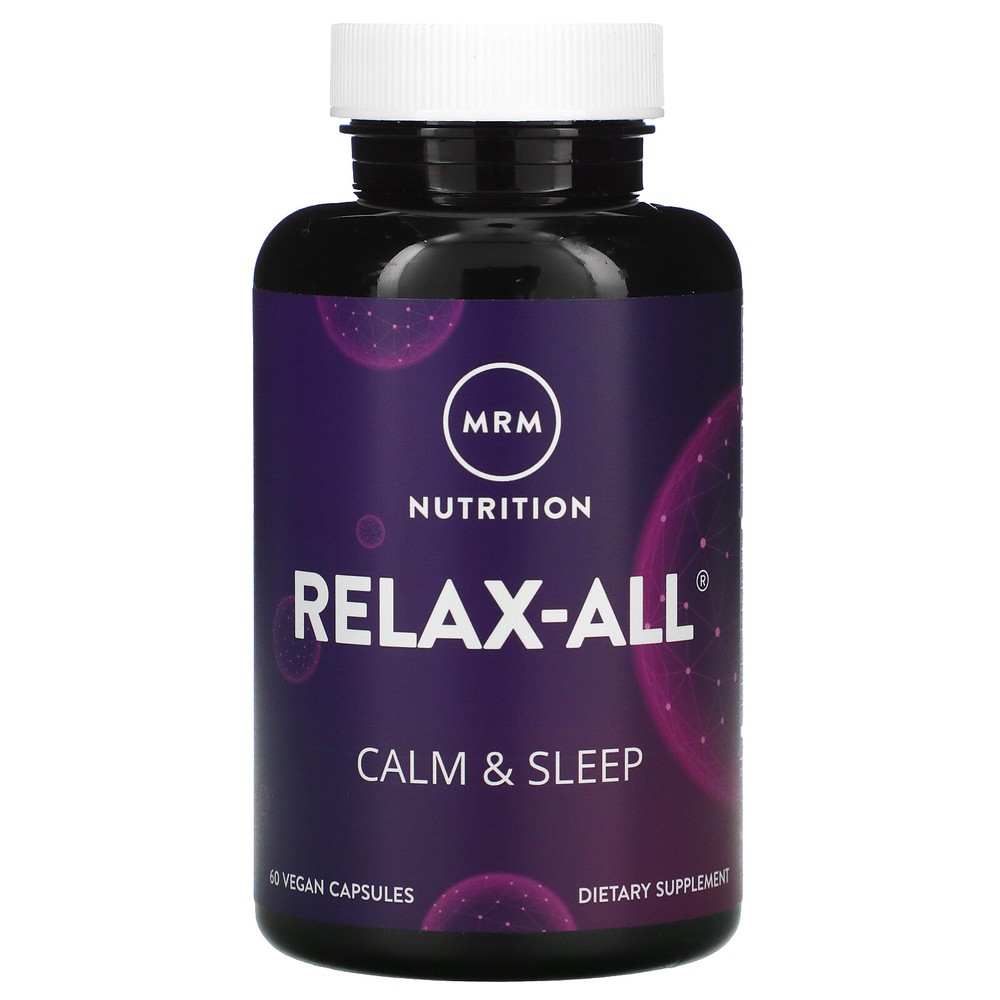 MRM Relax-All with Venetron 60 Vegan Capsules Egg-Free, Fish Free, Gluten-Free,