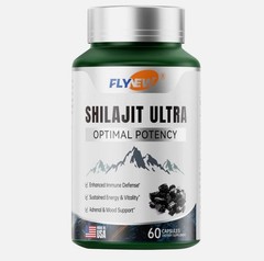 Shilajit Ultra Optimal Shilajit Pure Potency, Extract Flynew with L-Arginine,