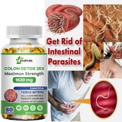 Digestive System Support Supplement Candida Cleanse Natural Herbs 4 Gut & Colon