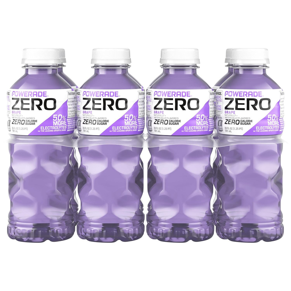 Electrolyte Enhanced Zero Sugar Grape Sports Drink, 20 Ounce