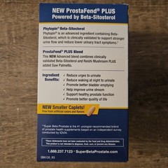 SuperBeta Prostate Advanced w/ Saw Palmetto Dietary Supplement 120 Cap Exp 2028+