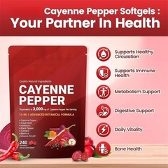 1 PCS Pepper Softgels Supplement, Supports Leg VeinHeart and Blood Vessel