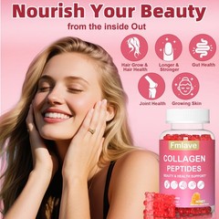 Premium Collagen Gummies Hydrolyzed for Healthy Skin, Joints, Hair & Nails 60pcs