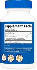240 Count Garlic 1000mg Softgels – Easy to Swallow, Odor-Free Wellness Boost