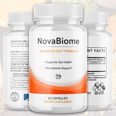 (2 Pack) NovaBiome Probiotic Supplement Gut Health Max Support 120 Capsules