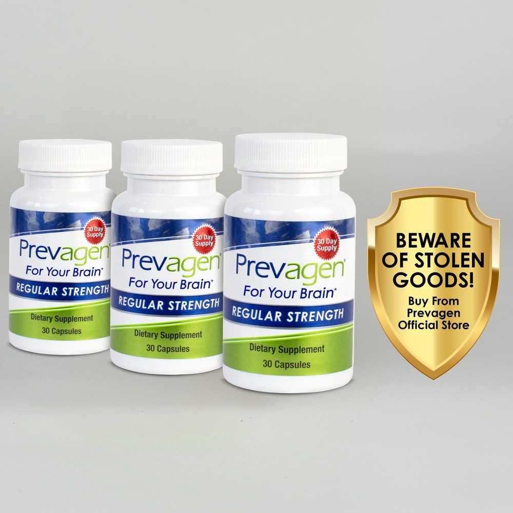 Prevagen Regular Strength 10mg Capsules – 30 Count – 3 Pack (90-Day Supply)