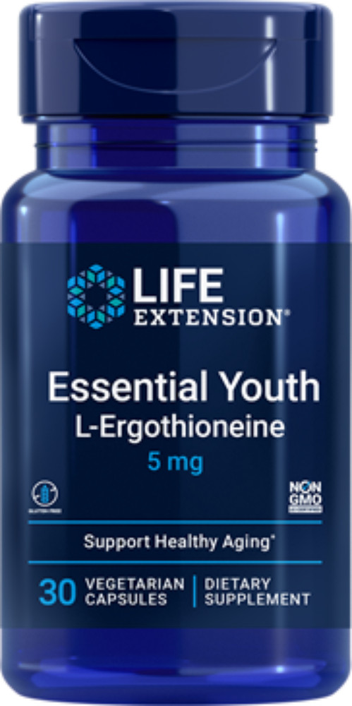 3 PACK SALE Life Extension Essential Youth L-Ergothioneine 30 veg cap SAVE $9