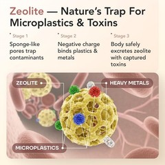 Zeolite Detox & Cleanse Support Liquid Drops for Kids & Adults, Vegan, Non-GMO,