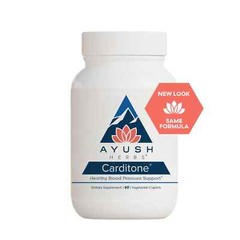 Ayush Herbs Carditone Cardiovascular – Blood Pressure Support – 60 Caplets