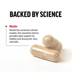 Force Factor Biotin 10000mcg, Supplement 100 Count (Pack of 1),