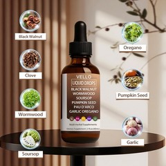 Gut Cleanse Drops – Black Walnut, Wormwood, Clove, Garlic & Oregano Extracts, Bo