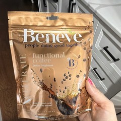 Beneve Caffeine Functional Coffee Dietary Supplement, Coffee Flavor, 24 Sticks