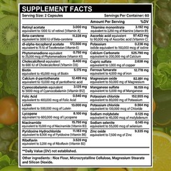 Vitamin Supplement With Vitamins B C Calcium Potassium,Zinc 30/60/120 Capsules