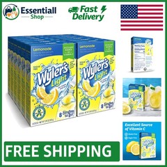 Wyler’s Light Lemonade Drink Mix Packets – 96 Servings for Refreshing Hydration