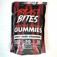 Beast Bites Creatine Gummies Simply Sweet Strawberry 150ct Sealed Exp 5/2027 NEW