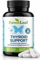 ForestLeaf Power Thyroid Supplement Women-Men Natural Herbal Mineral 60 Capsules